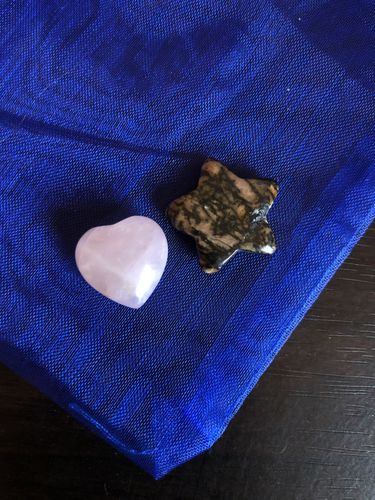 Customer photo review of Rose Quartz Mini Heart