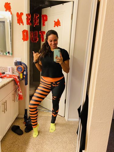 Customer photo review of Halloween Leggings