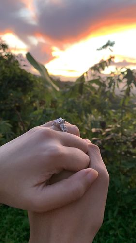 Customer photo review of 2ct Poznan Engagement Ring