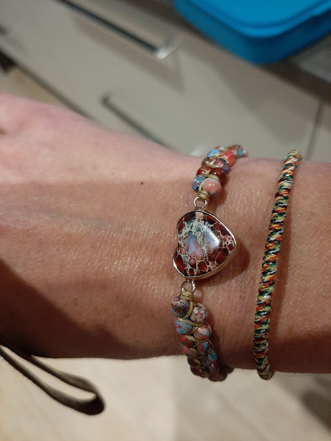 Customer photo review of HERZ Armband Jaspis