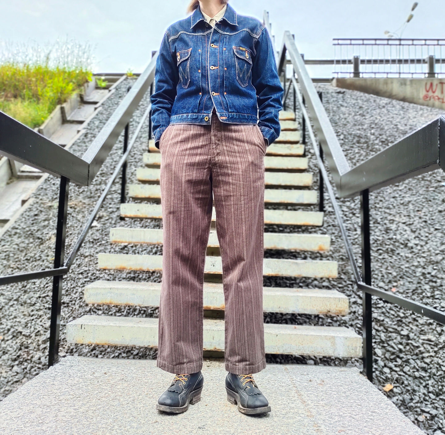 Customer photo review of Lot 920 Old Time Stripe Pants
