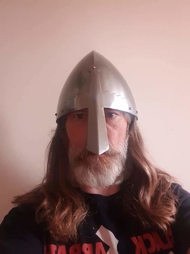 Customer photo review of King Harold Nasal Helmet