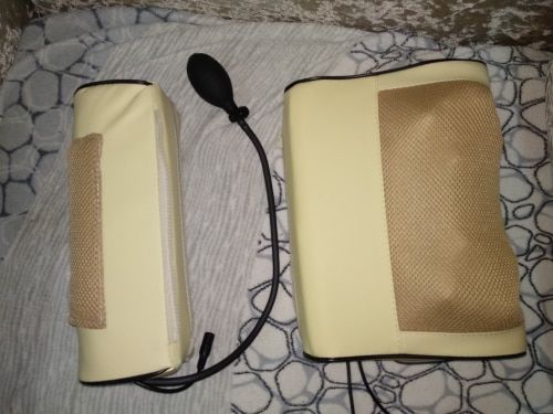 Customer photo review of 2-in-1 Detachable Multi Function Shiatsu Massage Pillow With Heat