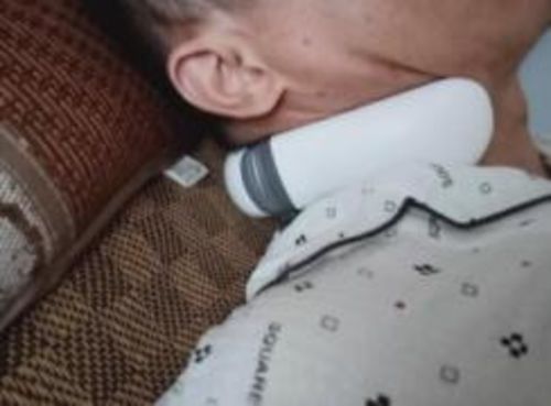 Customer photo review of Electric 4D Heated Neck Massager | Neck And Shoulder Massager