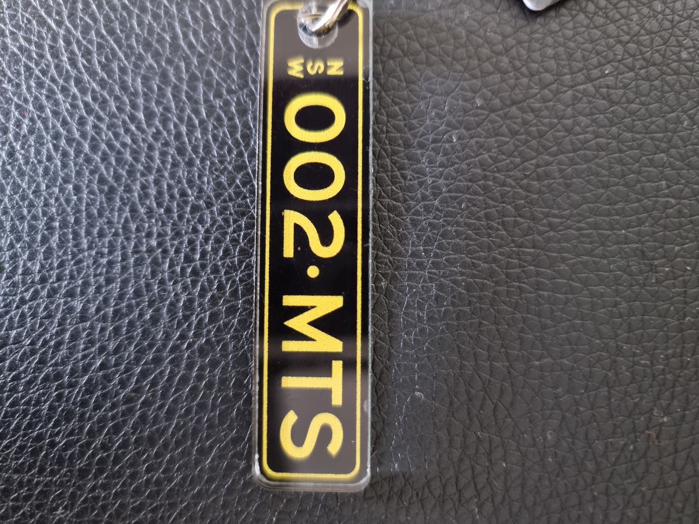 Customer photo review of NSW Colour Licence Plate Custom Keychain
