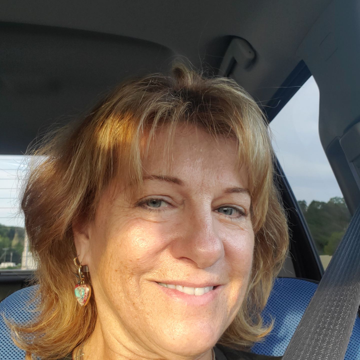 Customer photo review of Healing Love Jasper Earrings