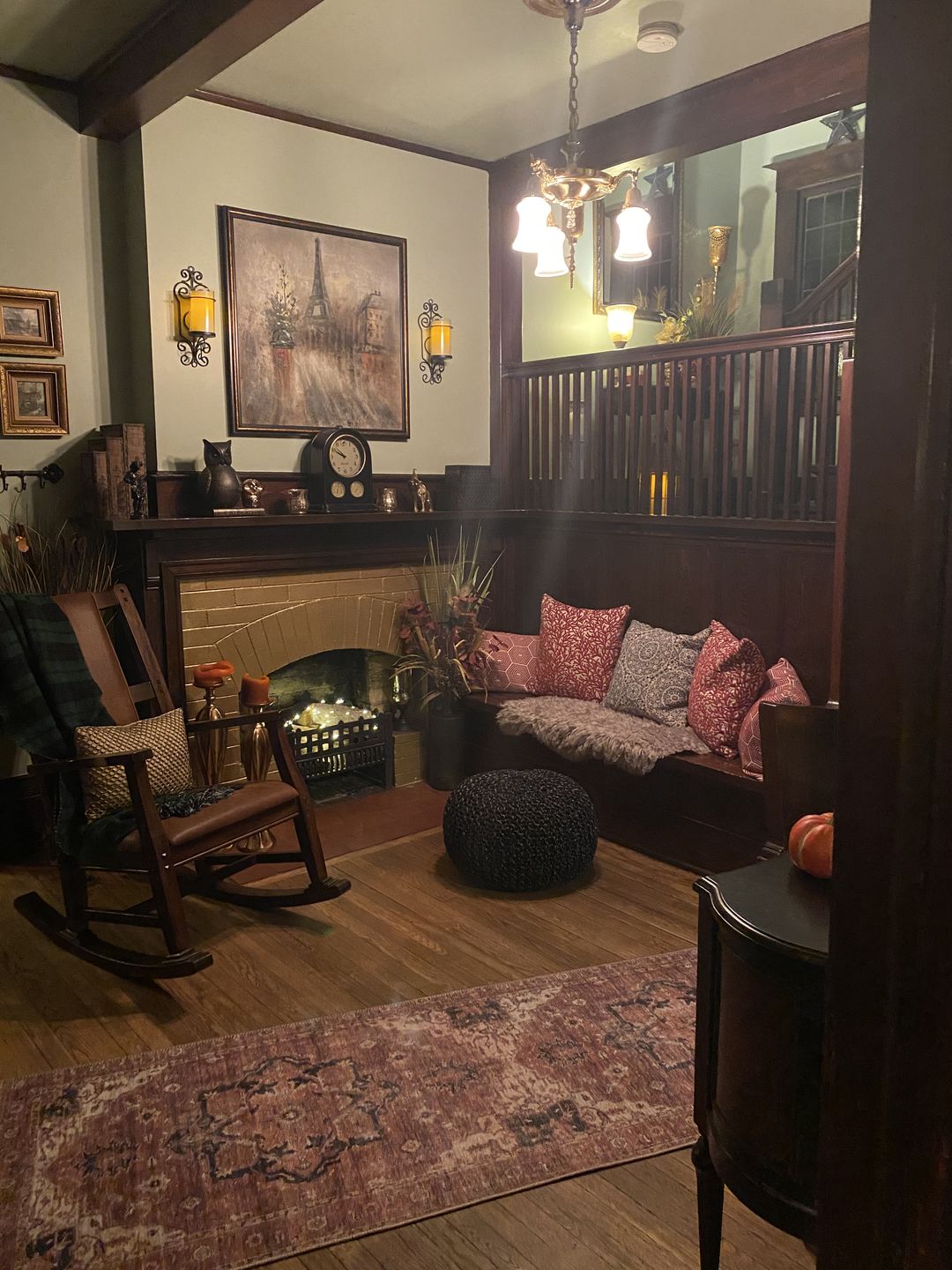 Customer photo review of Distressed Vintage Cezanne Terracotta Area Rug