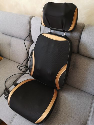 Customer photo review of 3 In 1 Detachable Premium Shiatsu Massage Seat Cushion With Heat