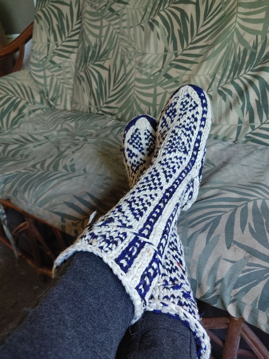 Customer photo review of Wool Mukluks Slippers