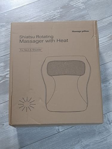 Customer photo review of 3-in-1 Neck Shoulder Back Shiatsu Massage Cushion/Pillow With Heat - Home/Car