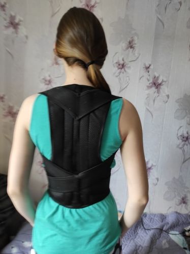 Customer photo review of Back Posture Corrector Posture Brace Support - Adjustable Back Trainer