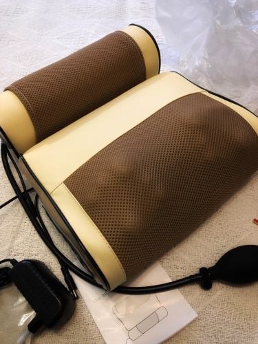 Customer photo review of 2-in-1 Detachable Multi Function Shiatsu Massage Pillow With Heat
