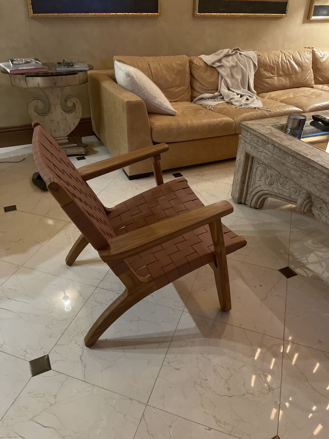 Customer photo review of Masaya Arm Chair, Leather