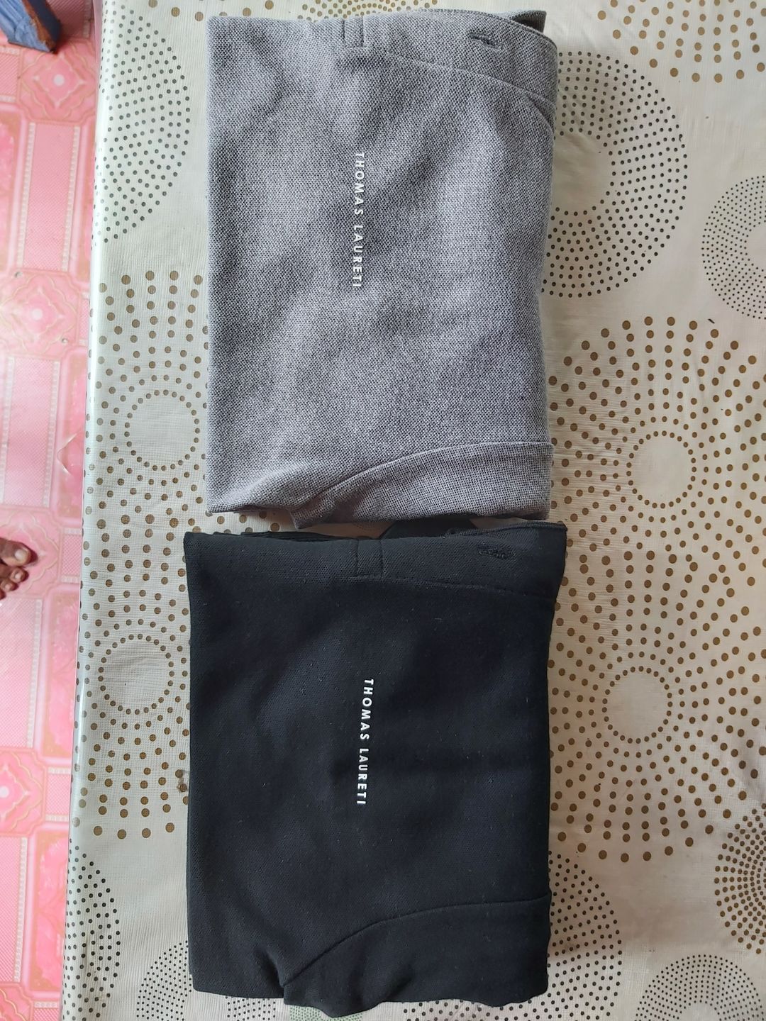 Customer photo review of Men's Thomas Laureti Black Polo Shirt
