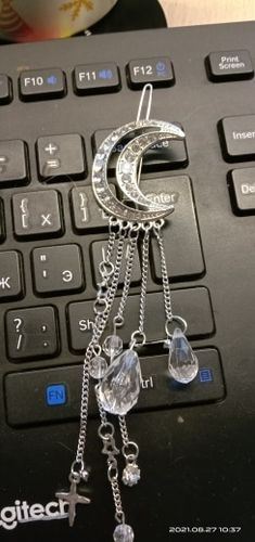 Customer photo review of Épingles à cheveux "Gouttes d'eau en cristal de lune"