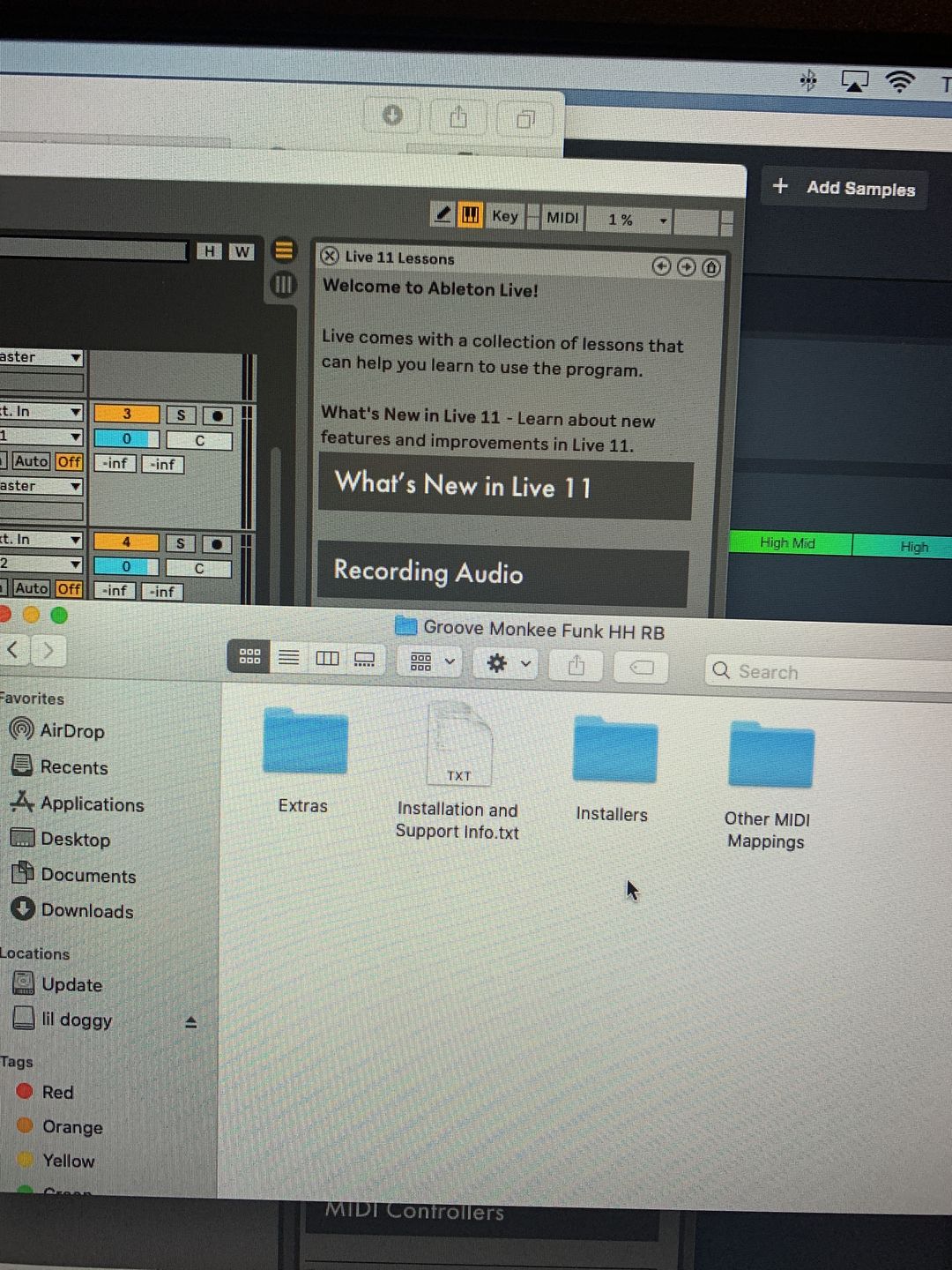 Customer photo review of Funk Hip Hop R&B MIDI Drum Loops