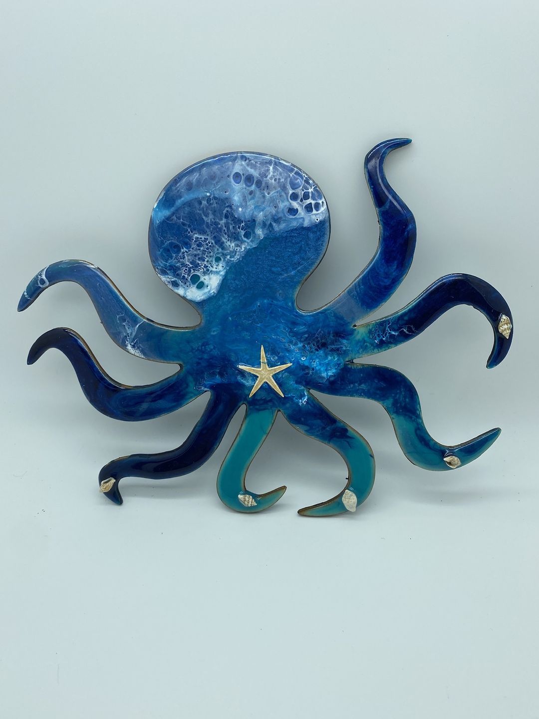 Customer photo review of Unfinished Wooden Octopus Shape - Ocean - Craft - up to 24" DIY