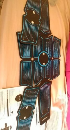 Customer photo review of EMS Abdominal Muscle Stimulator Belt - ABS Fitness Equipment Trainer