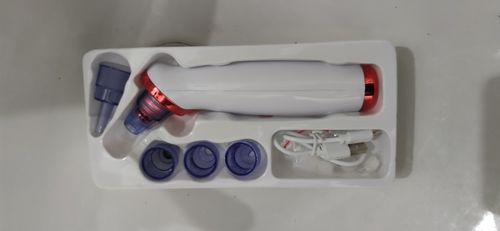 Customer photo review of Electric Blackhead Remover and Pore Vacuum - Face Vacuum Cleaner