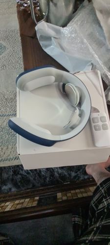 Customer photo review of Electric Wireless Smart Neck and Shoulder Massager with Pulse and Heat