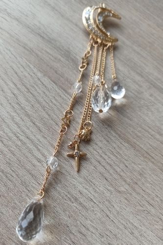 Customer photo review of Épingles à cheveux "Gouttes d'eau en cristal de lune"