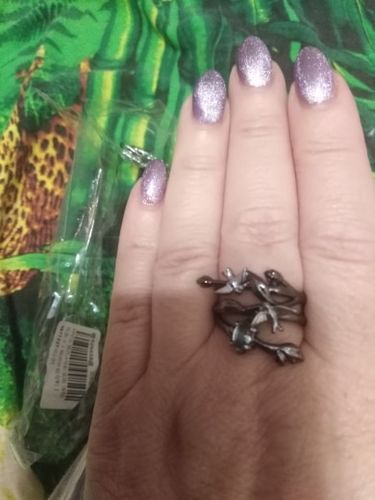 Customer photo review of Bague Vintage "Oiseaux d'Amour"