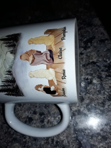 Customer photo review of Life Is Better With Dogs Custom Coffee Mug