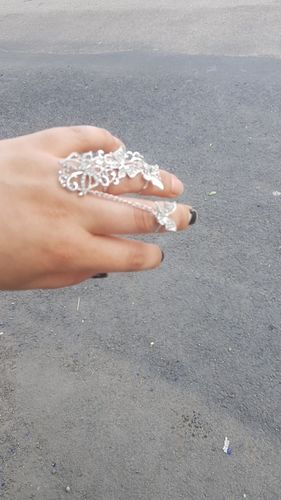 Customer photo review of Bague et sa chaîne - Papillons