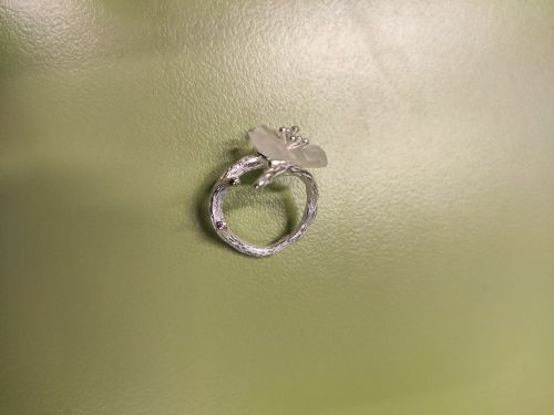 Customer photo review of Bague "Fleur de Lotus à Cinq Pétales" Ajustable en Argent Sterling