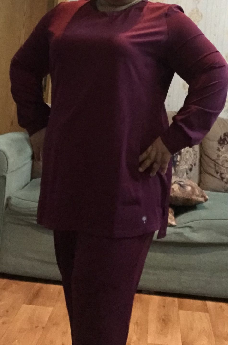 Customer photo review of H.H Works - Fatima & Rebecca Women's Scrub Set