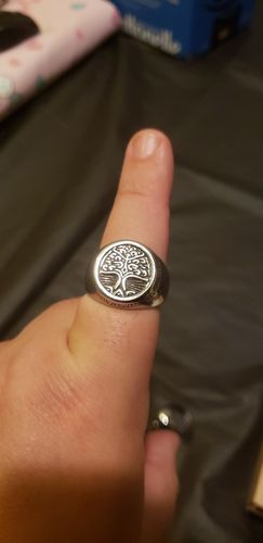 Customer photo review of Chevalière Arbre de vie