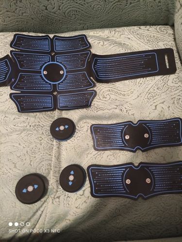 Customer photo review of EMS Abdominal Muscle Stimulator Belt - ABS Fitness Equipment Trainer