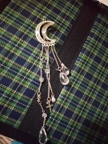 Customer photo review of Épingles à cheveux "Gouttes d'eau en cristal de lune"