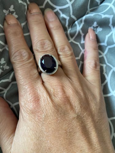 Customer photo review of Bague en Améthyste et Argent 925