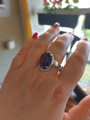 Customer photo review of Bague en Améthyste et Argent 925
