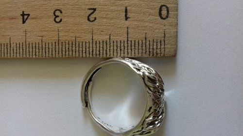 Customer photo review of Bague Chouette aux Yeux Bleus