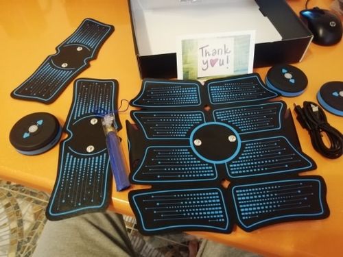 Customer photo review of EMS Abdominal Muscle Stimulator Belt - ABS Fitness Equipment Trainer