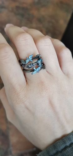 Customer photo review of Bague Vintage "Oiseaux d'Amour"