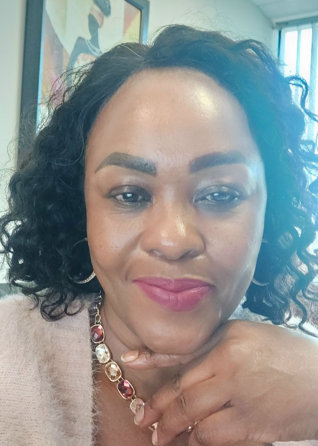 Customer photo review of Brazilian 13x4 Lace Frontal Wig Straight
