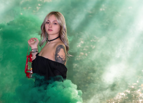 Customer photo review of Halloween Smoke Bombs [6 Pack] Ring Pull Smoke Grenades