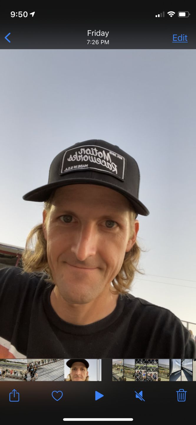 Customer photo review of Motion Heritage Hat Black/Black Snapback