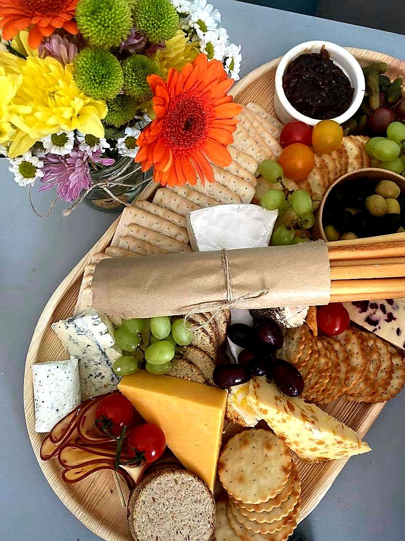 Customer photo review of Large Palm Leaf Serving Platter (55 x 30 cm)