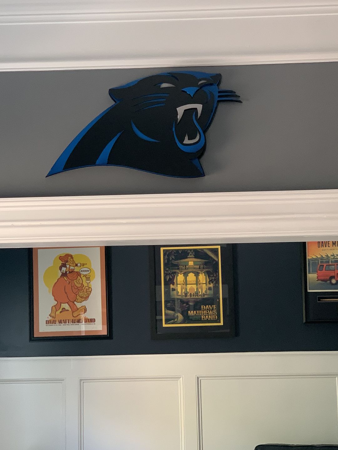Customer photo review of Carolina Panthers 3D Vintage Metal Wall Art