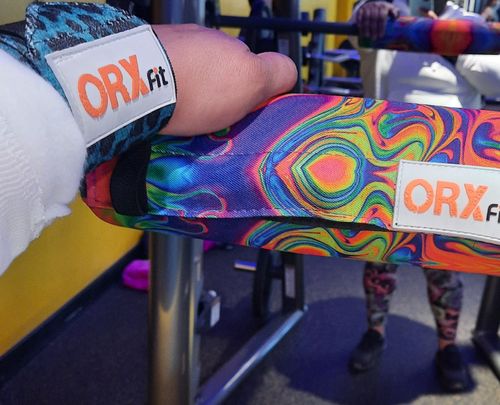 Customer photo review of Muñequeras Crossfit Print Turquesa