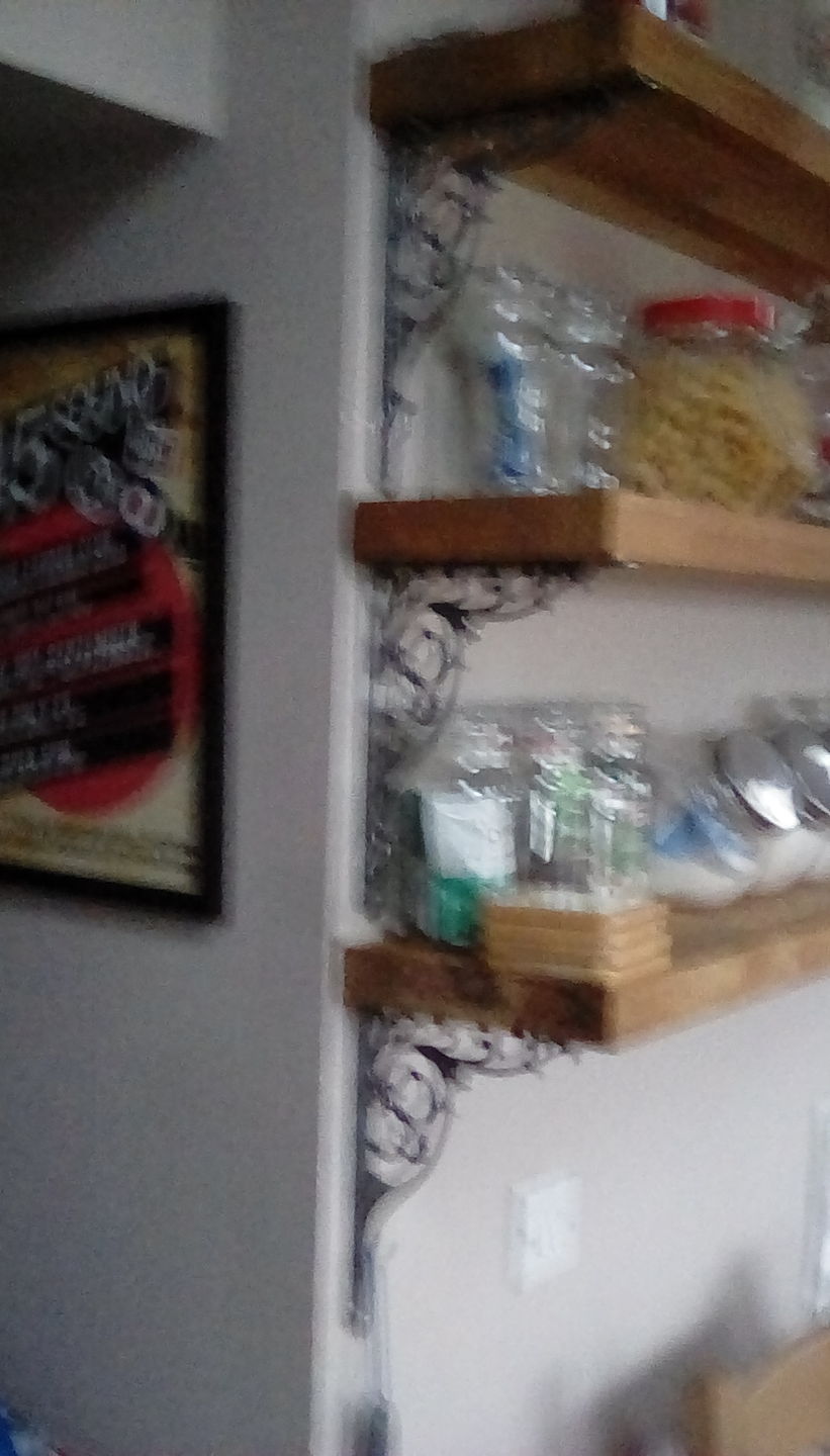 Customer photo review of 8 x 10 Inch Majestic Cast Iron Shelf Bracket