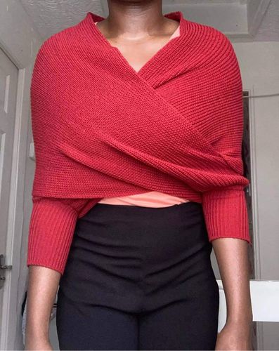 Customer photo review of Écharpe Frileuse 6 en 1 avec manches