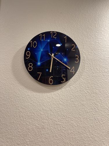 Customer photo review of Modern Visions Geometric Wall Clock