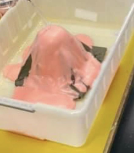 Customer photo review of FREE Volcano Sensory Play Activity for 3-4yo+