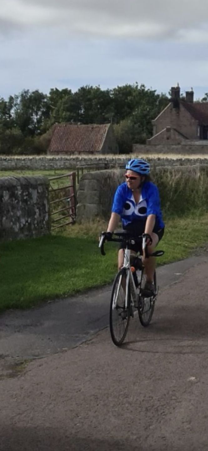 Customer photo review of Cookie Monster - Ride, Bike, Eat Cookie! Cycling Jersey