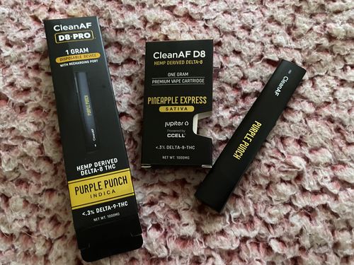 Purple Punch Cleanaf D8 Pro 900mg Delta 8 Disposable Cleanaf Ops
